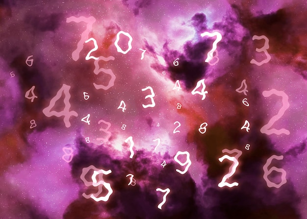 Free photo numerology concept composition