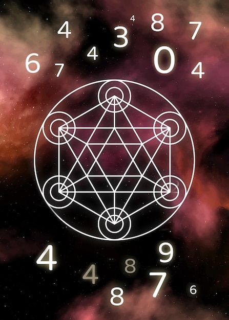 Free photo numerology concept composition