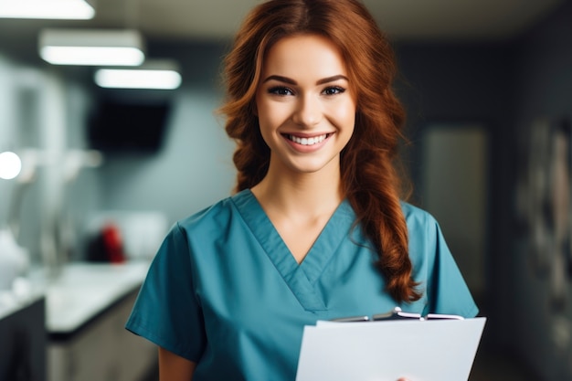 Nurse portrait in hospital