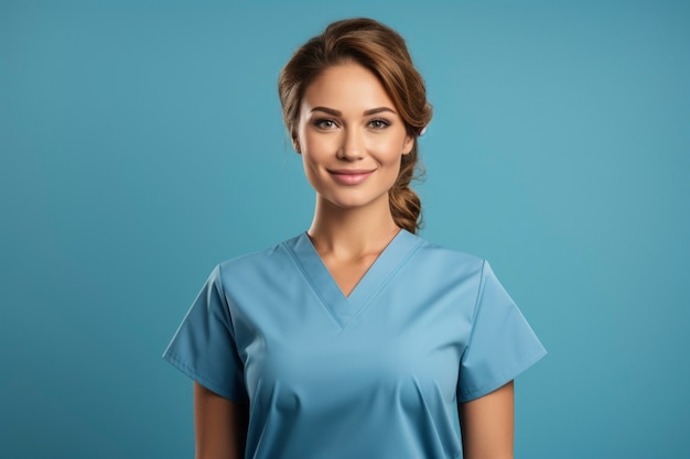 Free photo nurse portrait in hospital