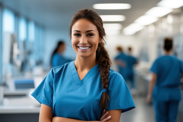 Nurse portrait in hospital