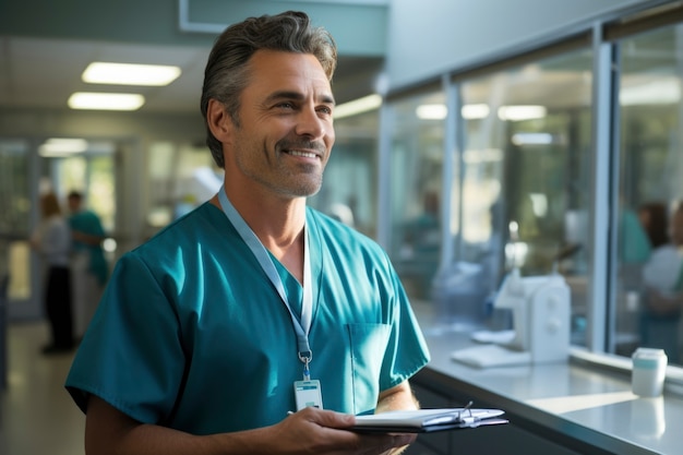 Free photo nurse portrait in hospital