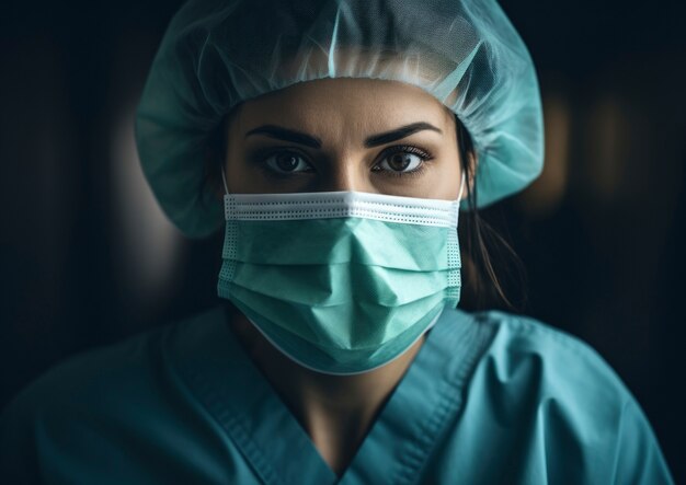 Nurse portrait in hospital