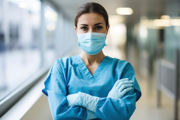 Nurse portrait in hospital