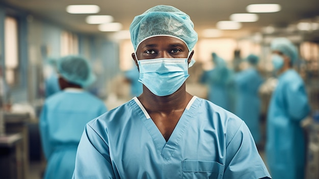 Nurse preparing for their shift