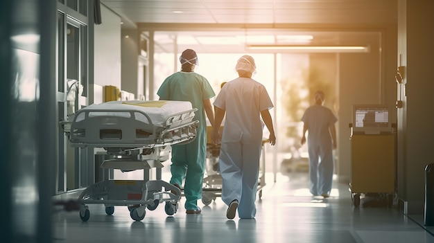 Free photo nurse preparing for their shift