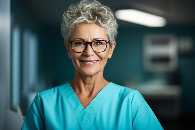 Free photo nurse preparing for their shift