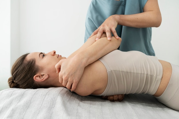 Nurse taking care of patient