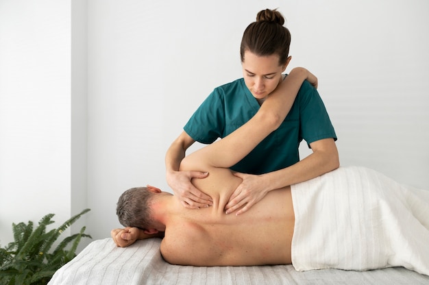 Nurse taking care of patient