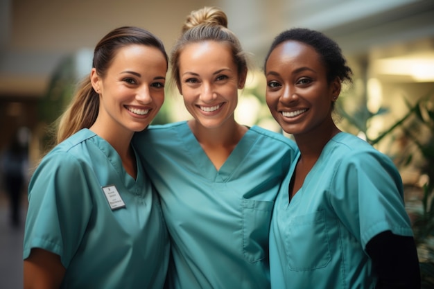 Free Photo nurses portrait in hospital