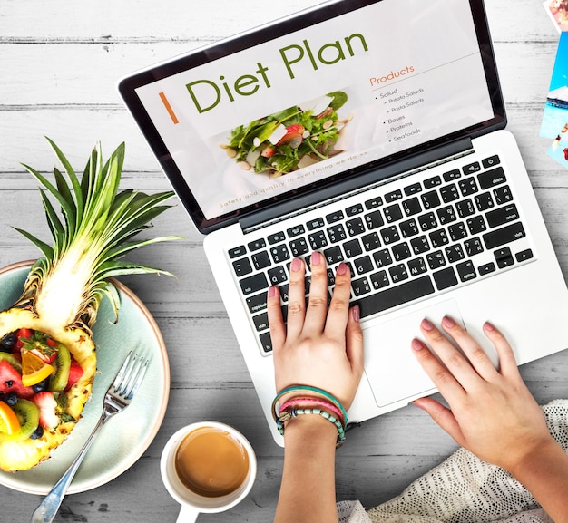 Free photo nutrition healthy diet plan concept