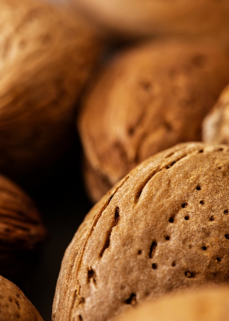 Nutritious food texture close-up