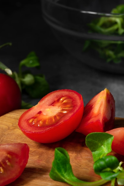 Nutritious food texture composition close-up