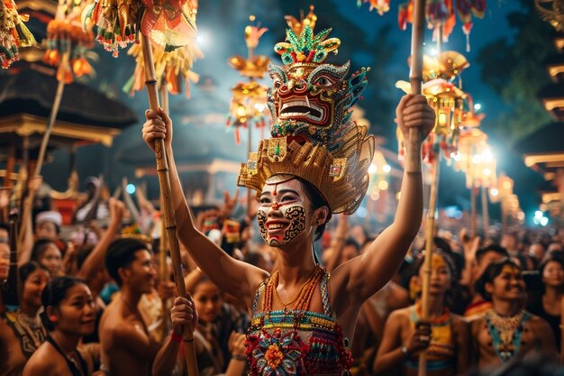 Nyepi day celebration in indonesia