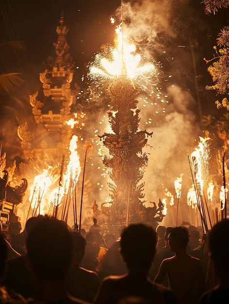 Nyepi day celebration in indonesia