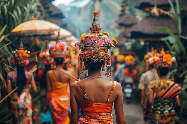 Free photo nyepi day celebration in indonesia