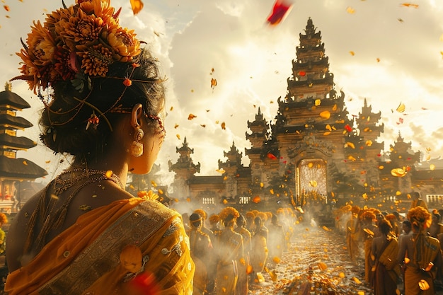 Nyepi day celebration in indonesia