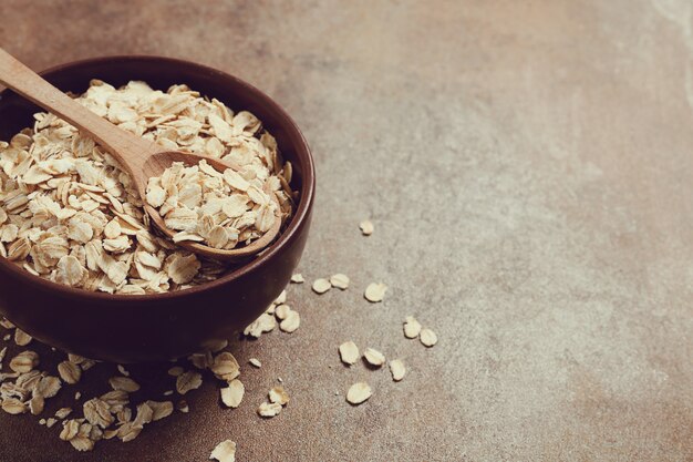 Oatmeal on a bowl