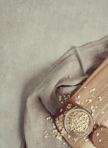 Oatmeal in a jar