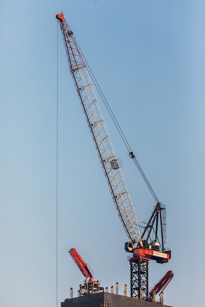 Free photo october, 2018. building construction of skyscrapers in dubai.