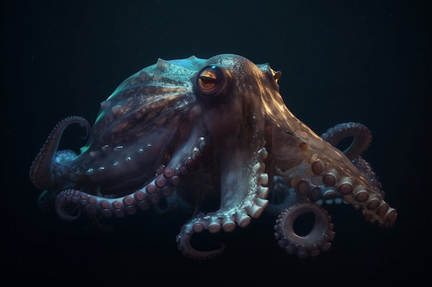 Octopus from the bottom of the sea