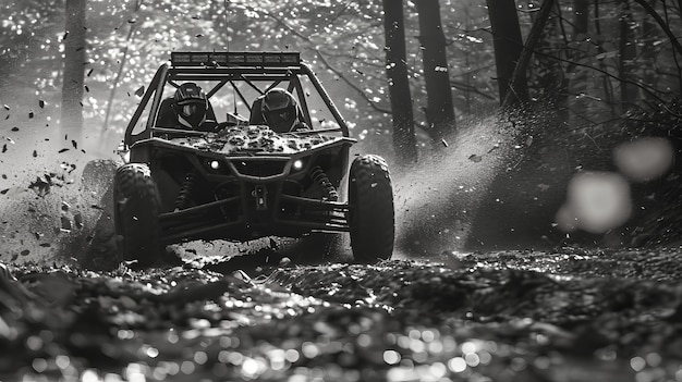 Free photo off-road car in the wilderness