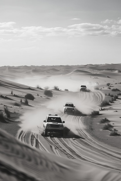 Free photo off-road car in the wilderness