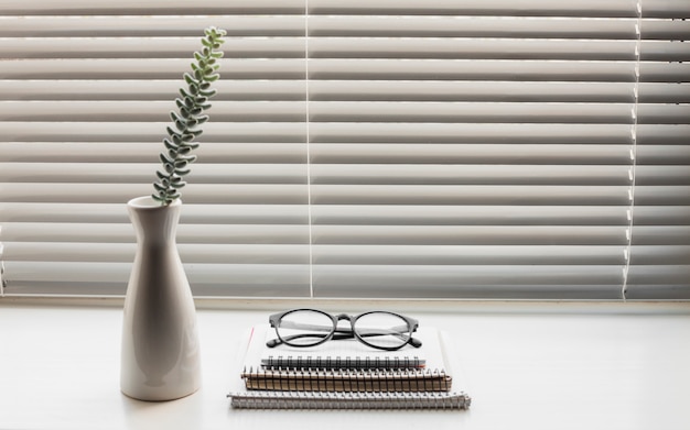 Office desk still life