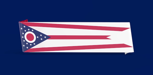 Free photo ohio flag banner