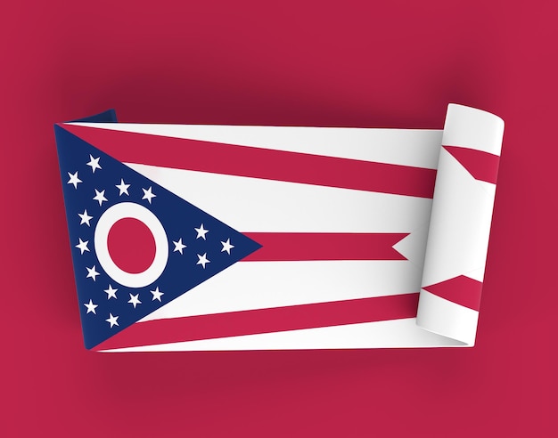 Free photo ohio ribbon banner