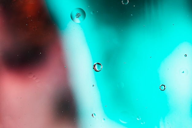 Free Photo oil drops in water abstract psychedelic pattern image