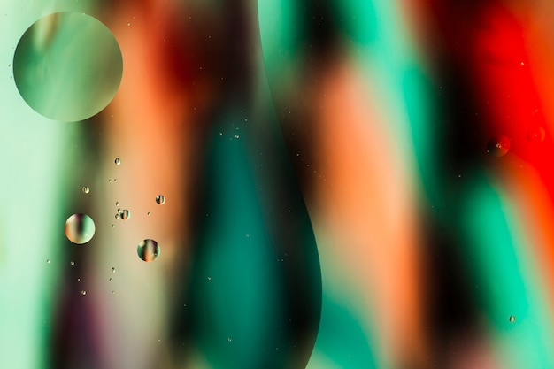 Free Photo oil drops in water abstract psychedelic pattern image