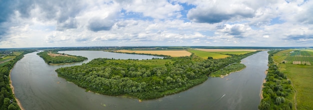 Free Photo oka river panorama