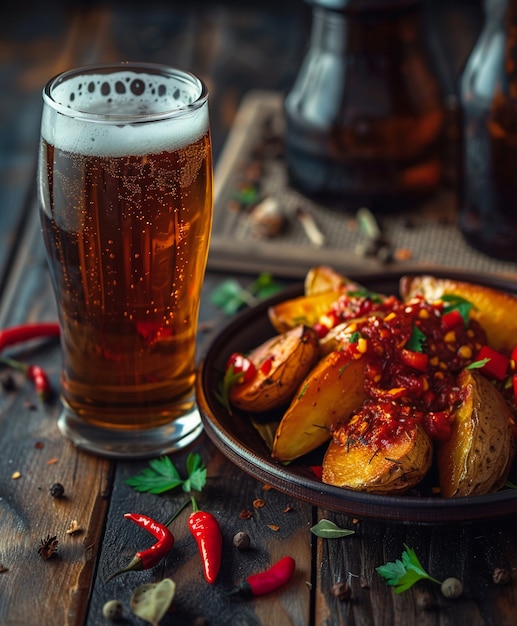 Free photo oktoberfest celebration with beer still life