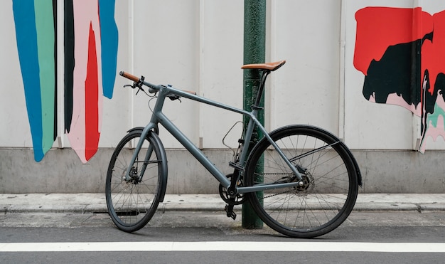 Free photo old bicycle with brown details