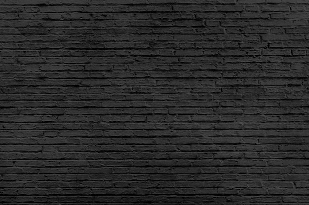 Free Photo old black brick wall background