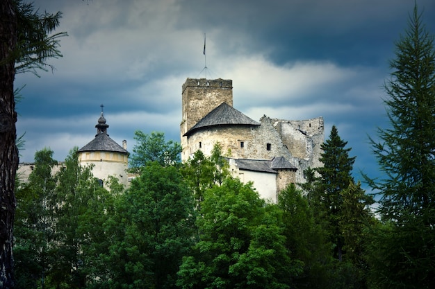 Old castle in the mountians.