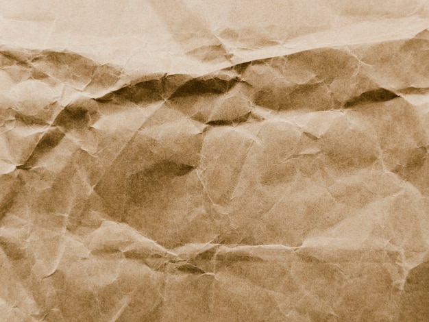 Old crumpled parchment paper texture