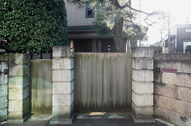 Old house entrance japan building