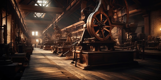 Free Photo old industrial mill history of manufacturing