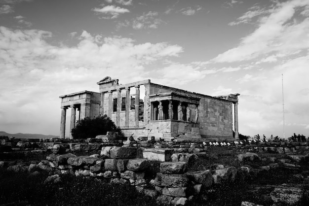 Free Photo an old italian temple made of stone