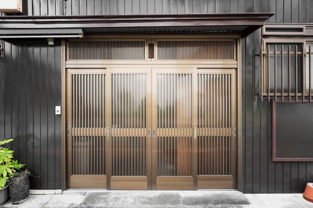 Old japanese culture house entrance