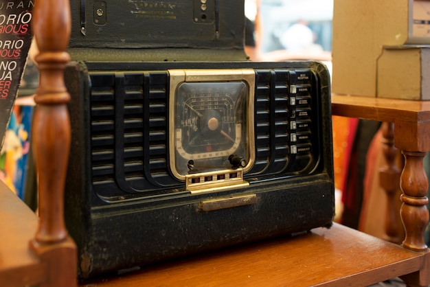 Old machine at second hand market