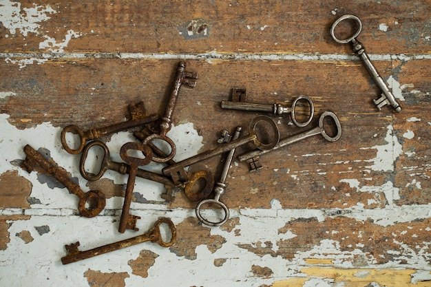 Old ornate keys