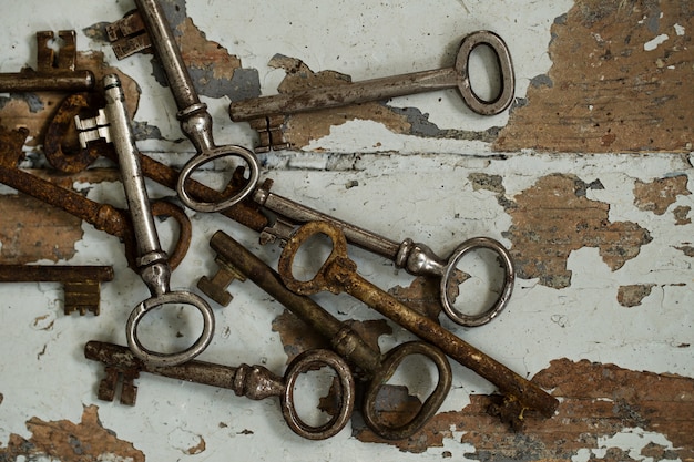 Old ornate keys