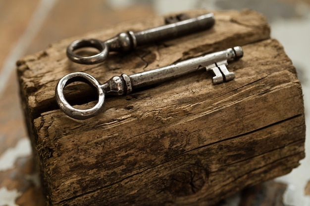 Old ornate keys