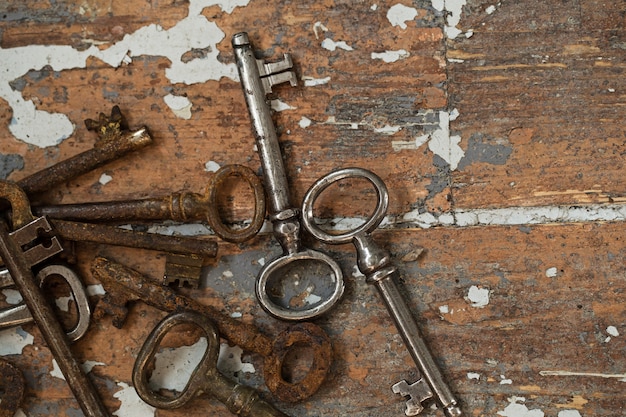 Old ornate keys