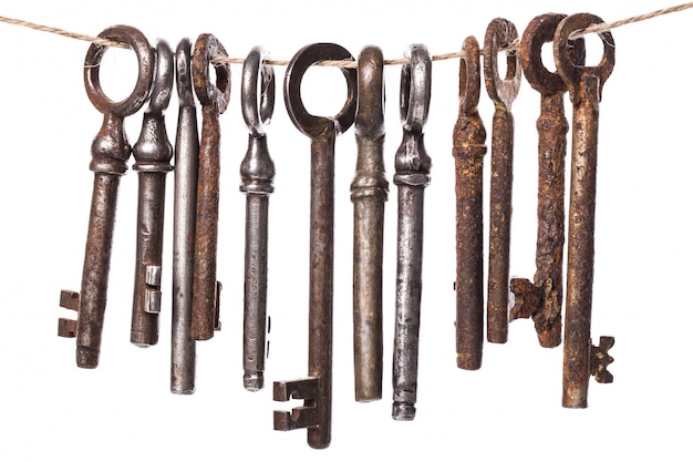 Old ornate keys