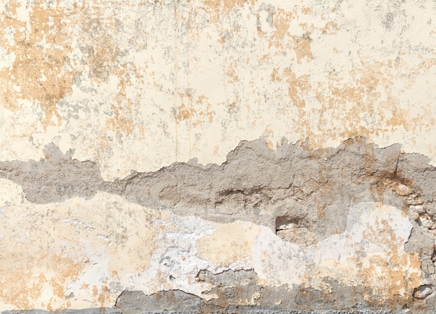 Old rough beige stucco template