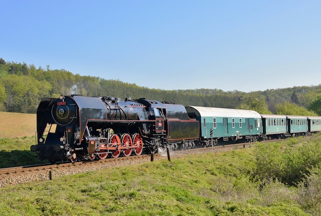 Old train in the field